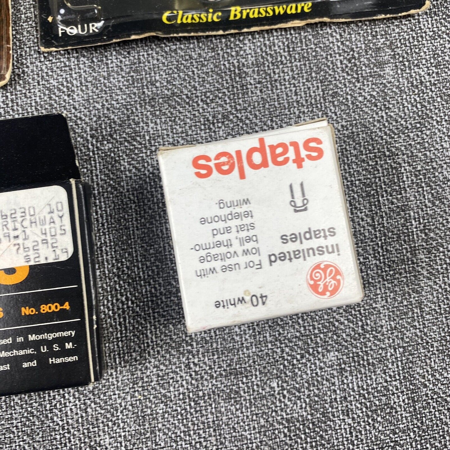 Vintage Upholstery Nails, Tacks, Staples lot