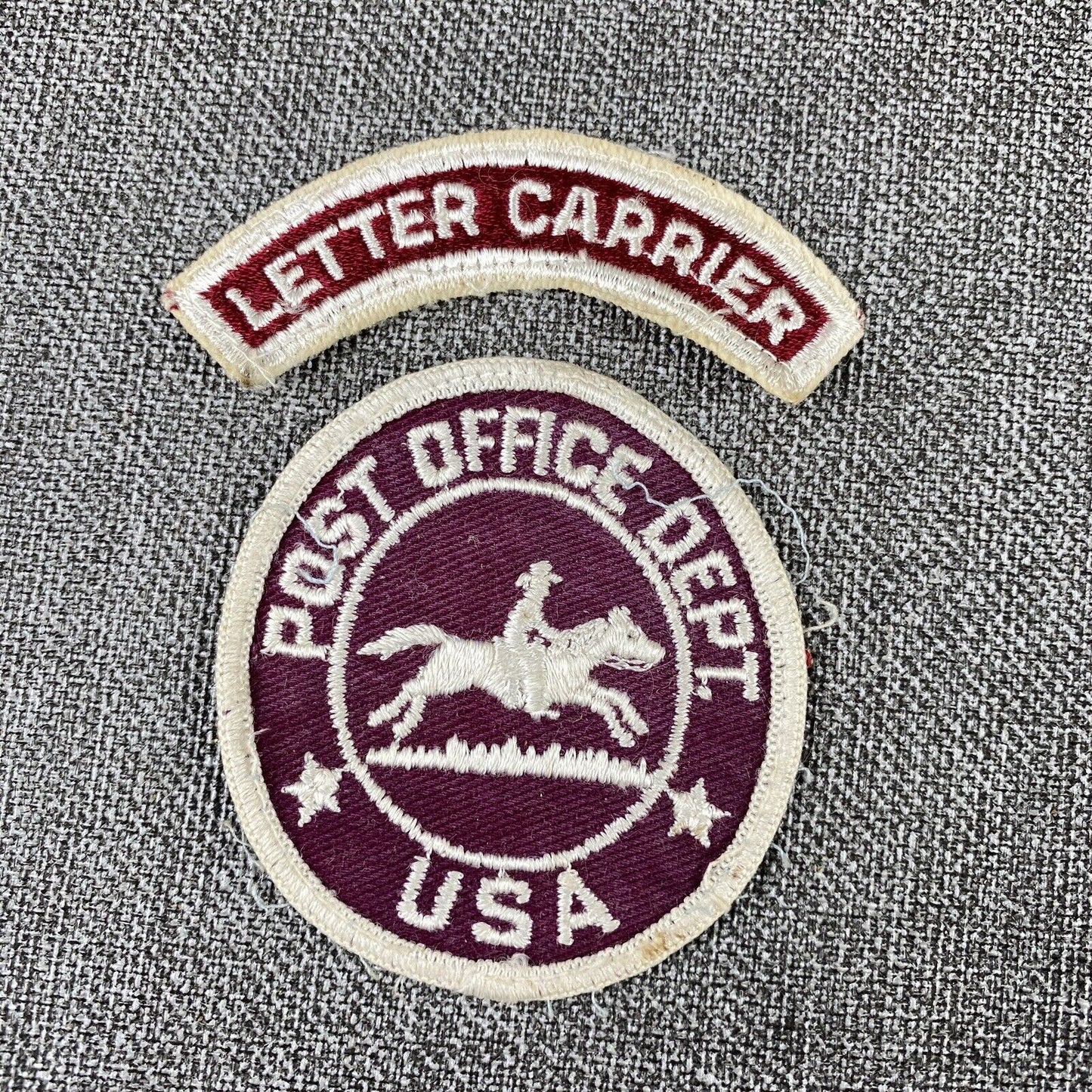 Vintage USA Post Office Department Letter Carrier Patch USPS Mail Horse 2¾"
