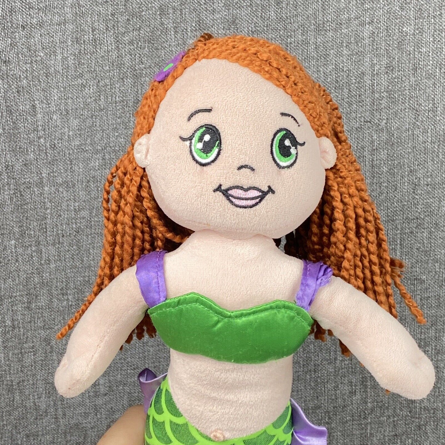 The Petting Zoo Pink MERMAID DOLL Stuffed Plush Toy 13"