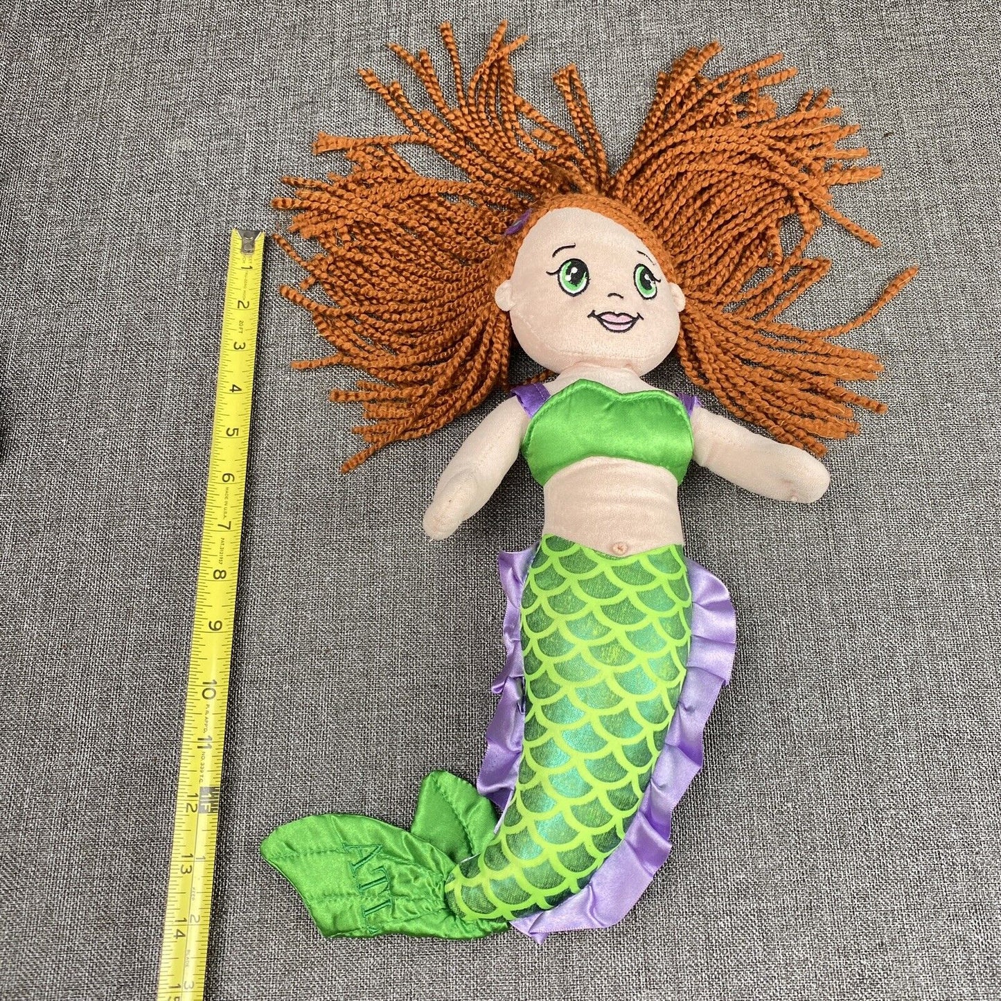 The Petting Zoo Pink MERMAID DOLL Stuffed Plush Toy 13"