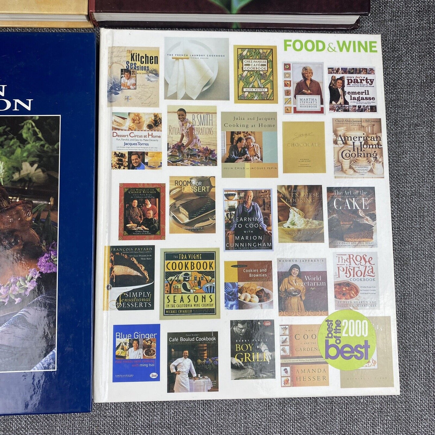 Lot of 6 Food and Wine Cookbooks Best of the Best Hardcovers Recipes