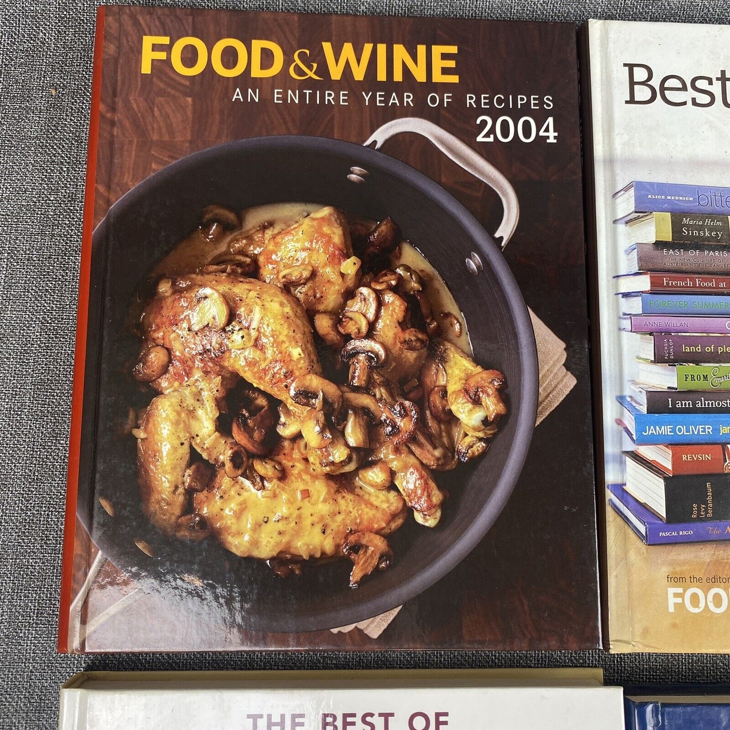 Lot of 6 Food and Wine Cookbooks Best of the Best Hardcovers Recipes