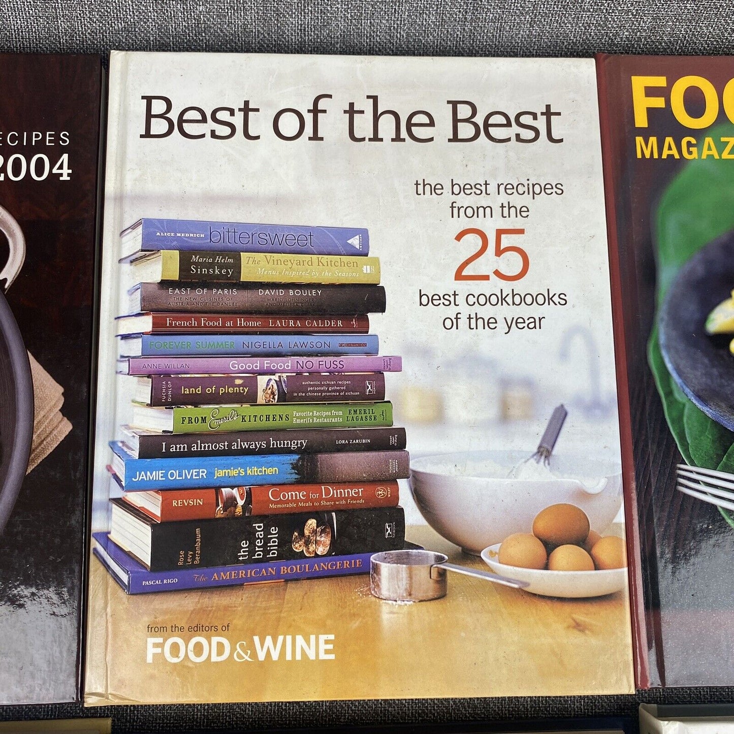 Lot of 6 Food and Wine Cookbooks Best of the Best Hardcovers Recipes