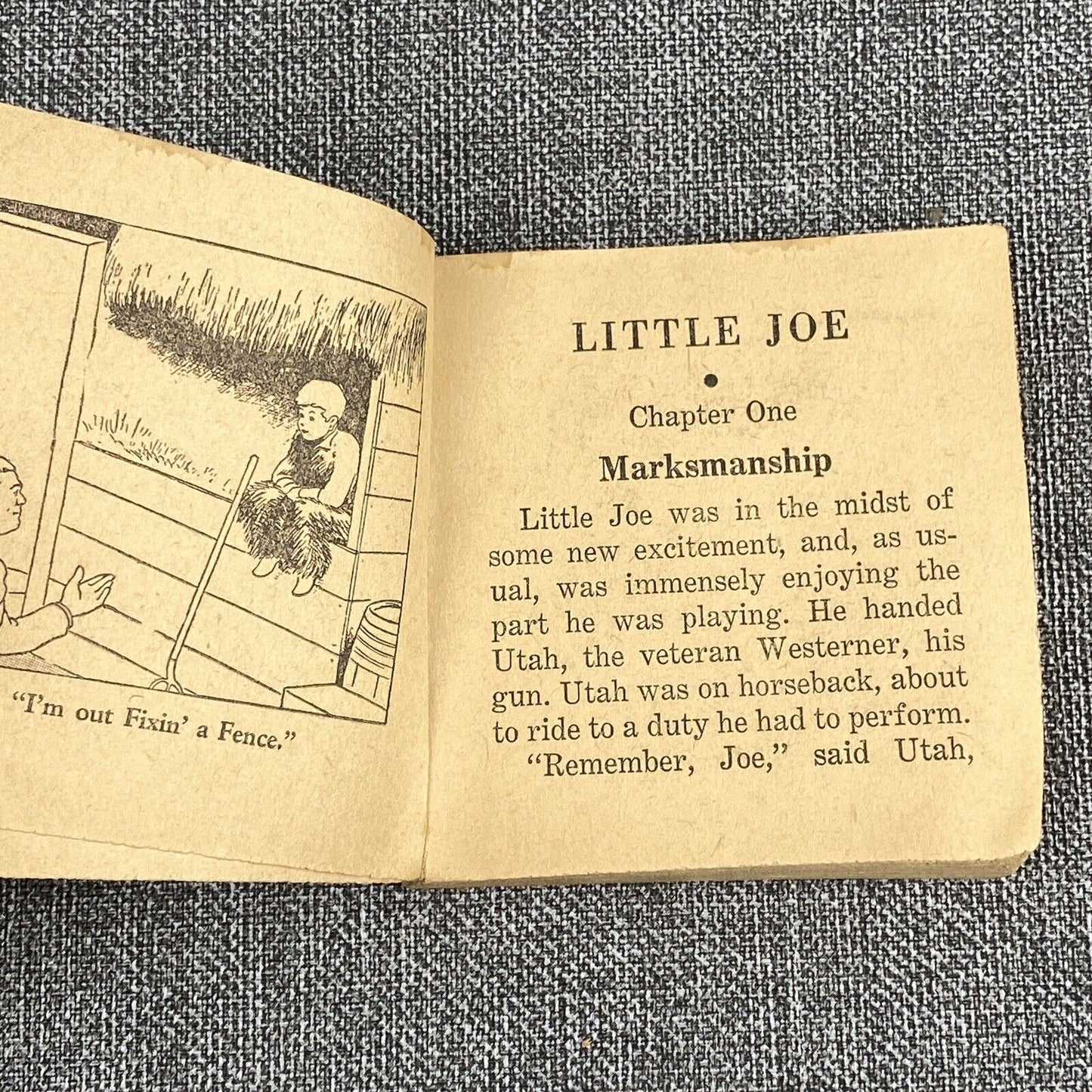 Vintage 1935 Little Joe Top-Line Comic, pocket book