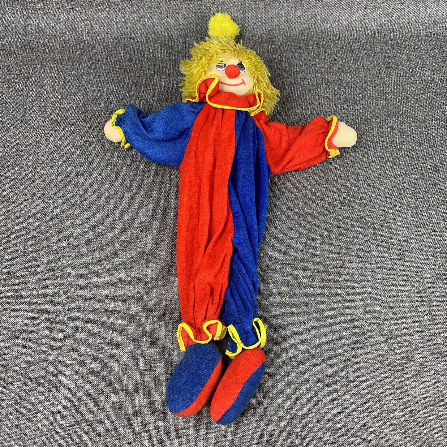 Vintage Russ Stuffing polyester Fibers Clown 22" long