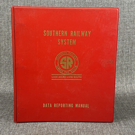 Southern Railway SOU RR Data Reporting Manual , Advance Consist , 1970's
