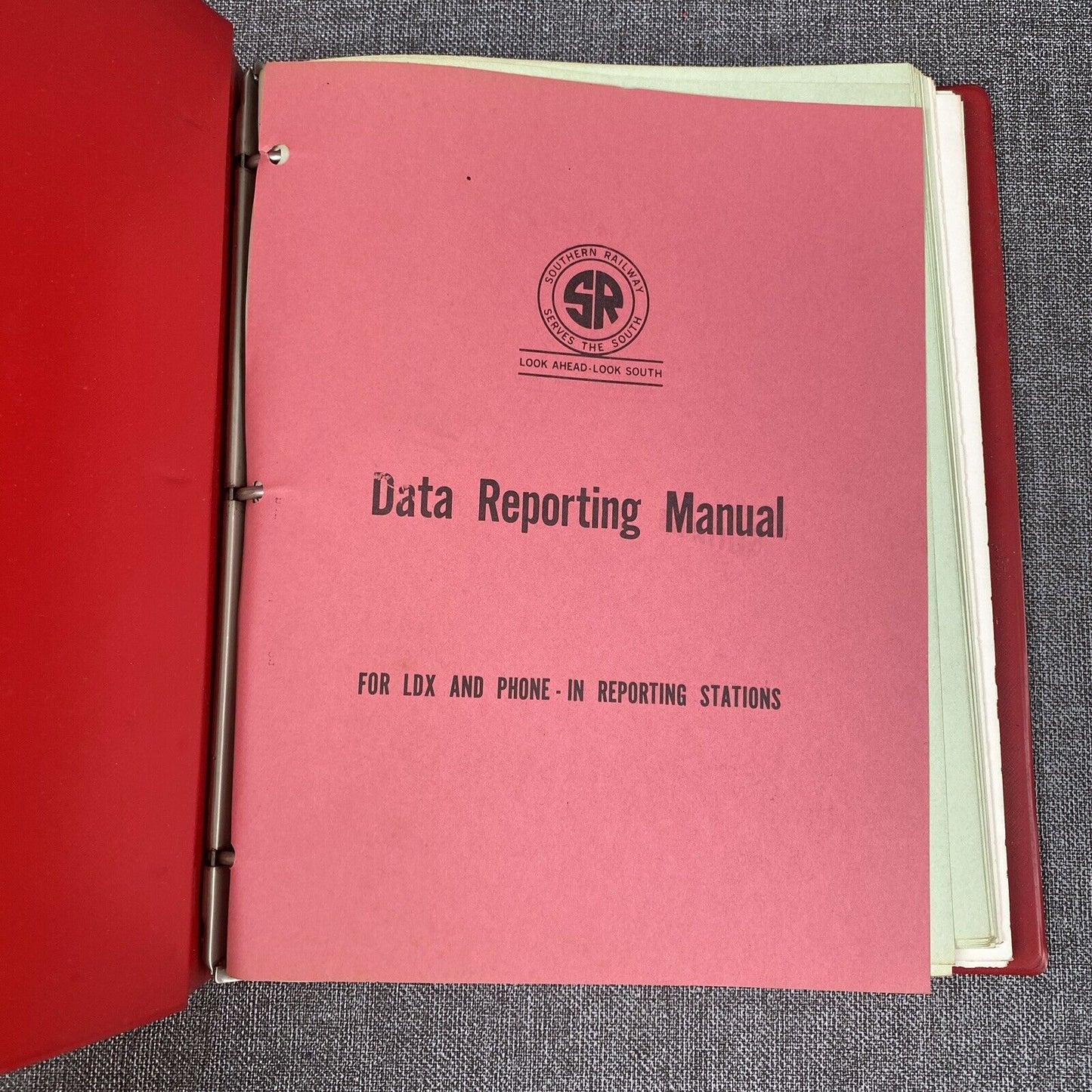 Southern Railway SOU RR Data Reporting Manual , Advance Consist , 1970's