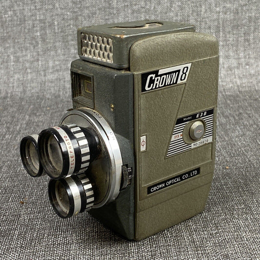 Vintage CROWN Model E3B 8mm film camera