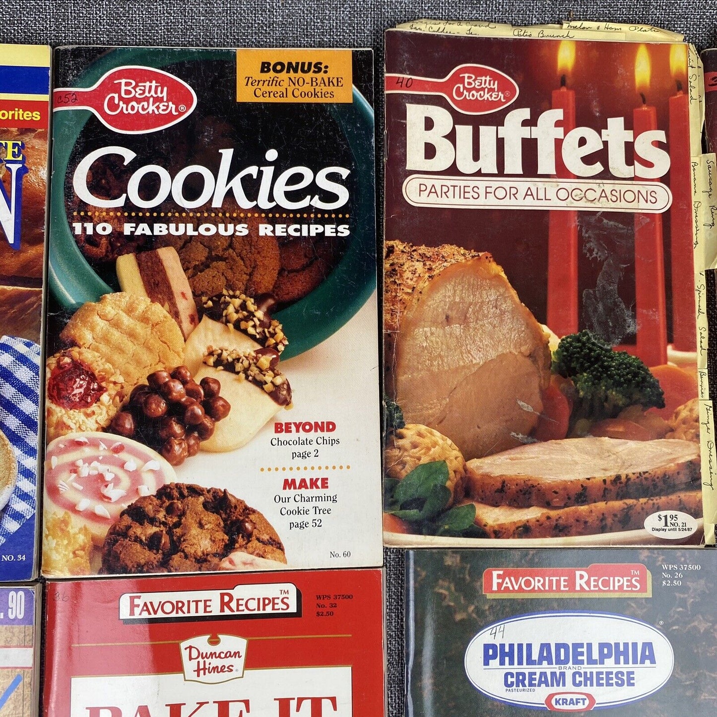 Lot of 14 Betty Crocker's Desserts Cookbooks + others
