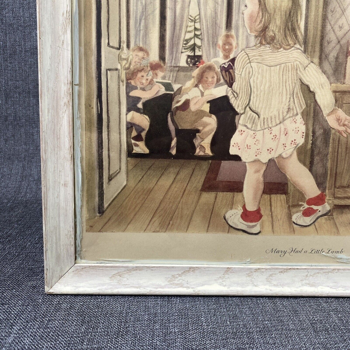 Simon Schuster Litho Nursery Rhymes Mary Had a Little Lamb Rojankovsky 19.5"x15.