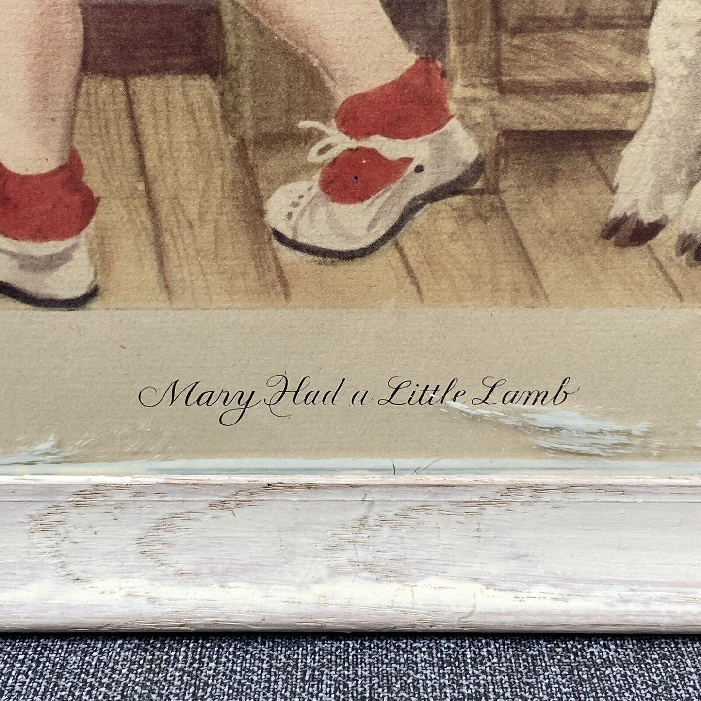 Simon Schuster Litho Nursery Rhymes Mary Had a Little Lamb Rojankovsky 19.5"x15.