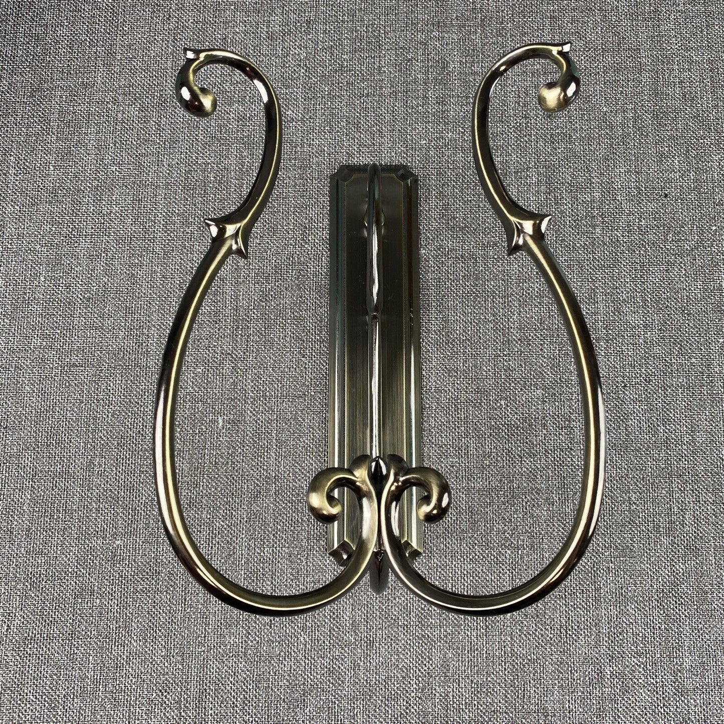 PartyLite P7773B Soliloquy Scrolled Antique Brass Wall Sconce