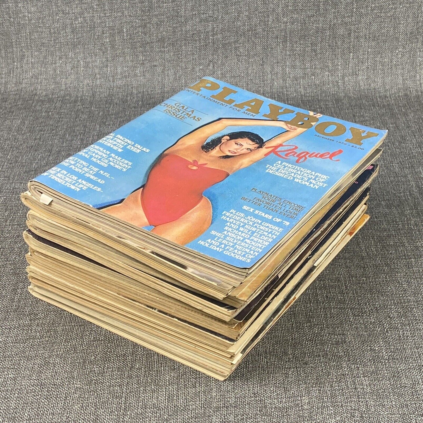 Vintage Playboy Magazine - Collection of 11 issues with Centerfolds 1974 - 1979