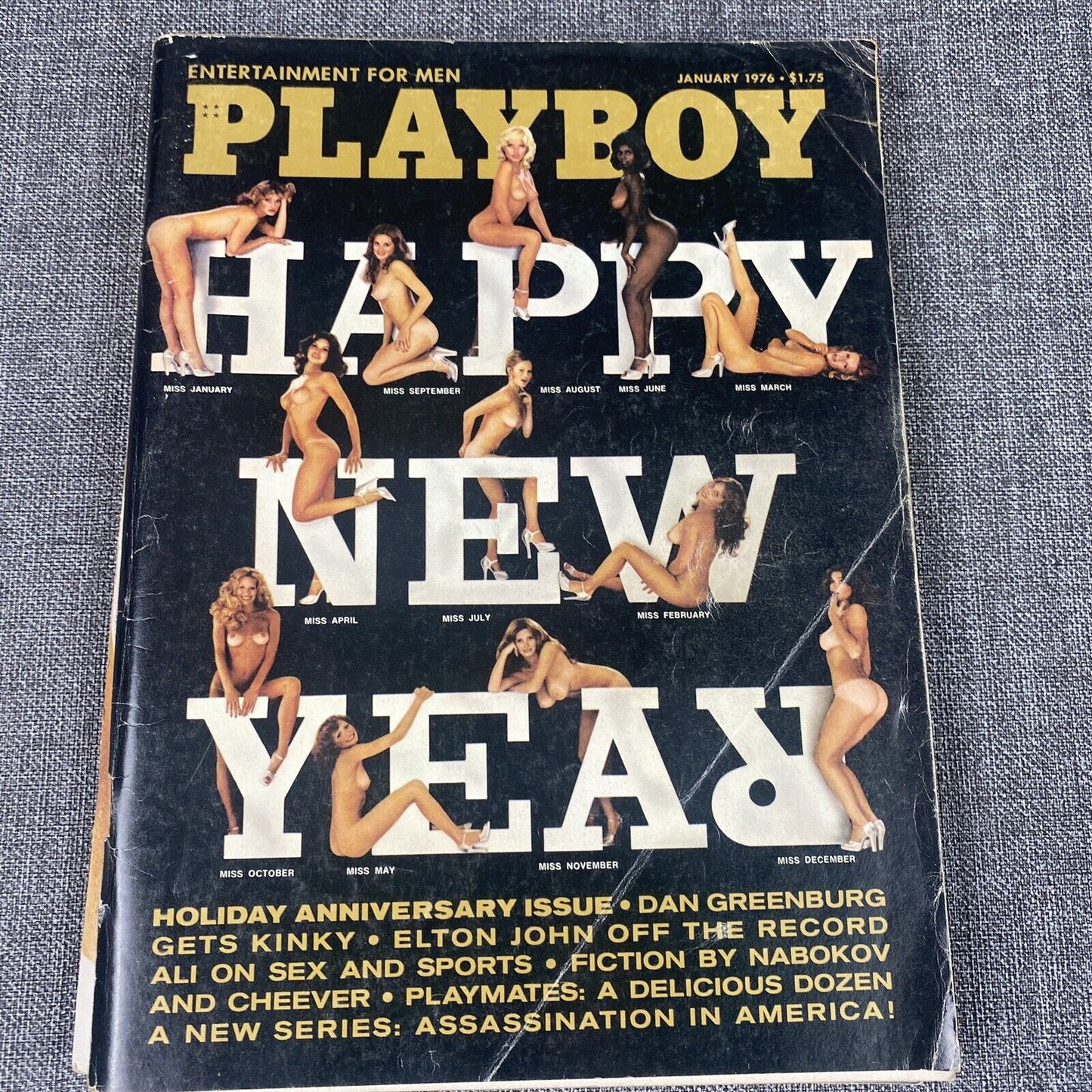 Vintage Playboy Magazine - Collection of 11 issues with Centerfolds 1974 - 1979