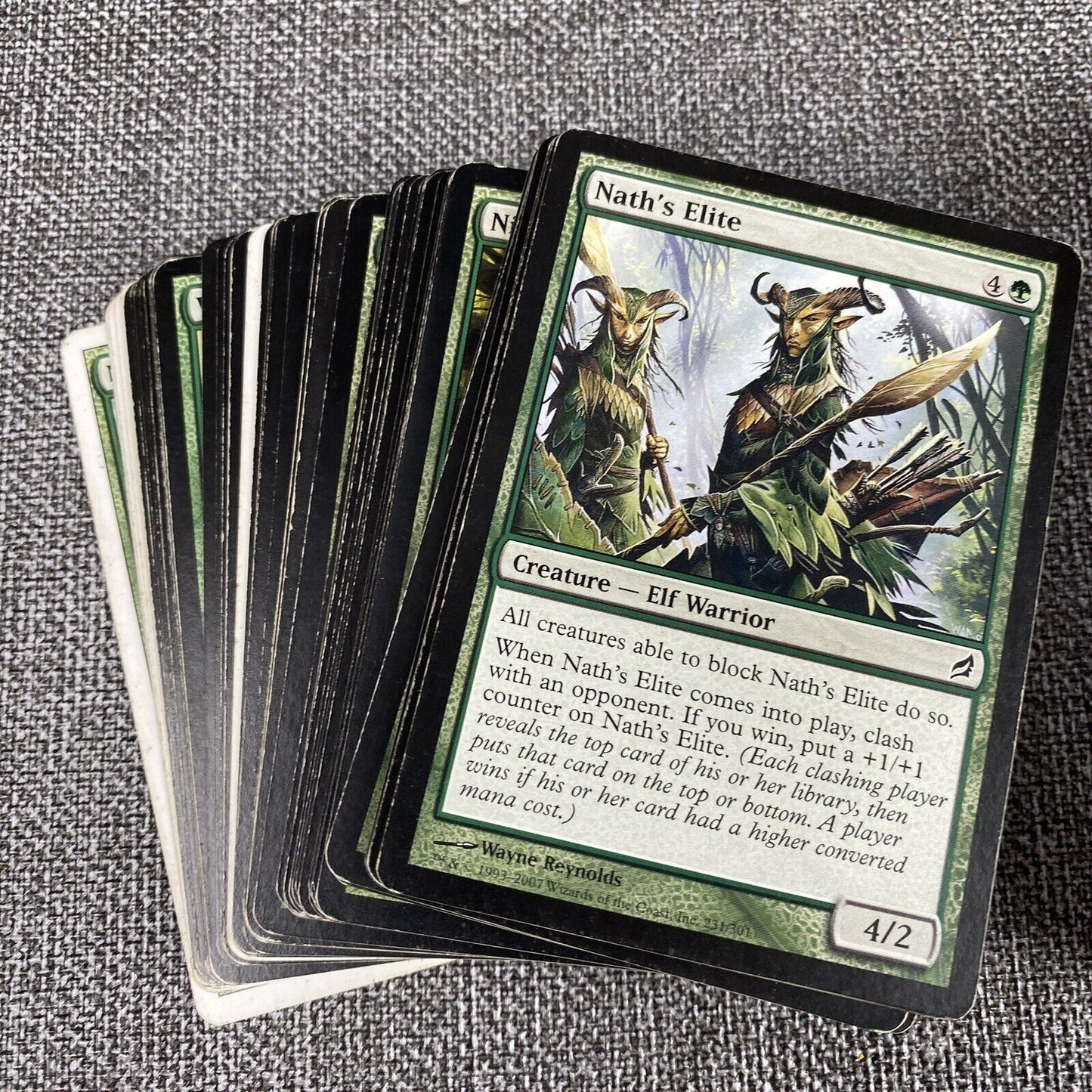 lot of Magic the Gathering cards , see Video