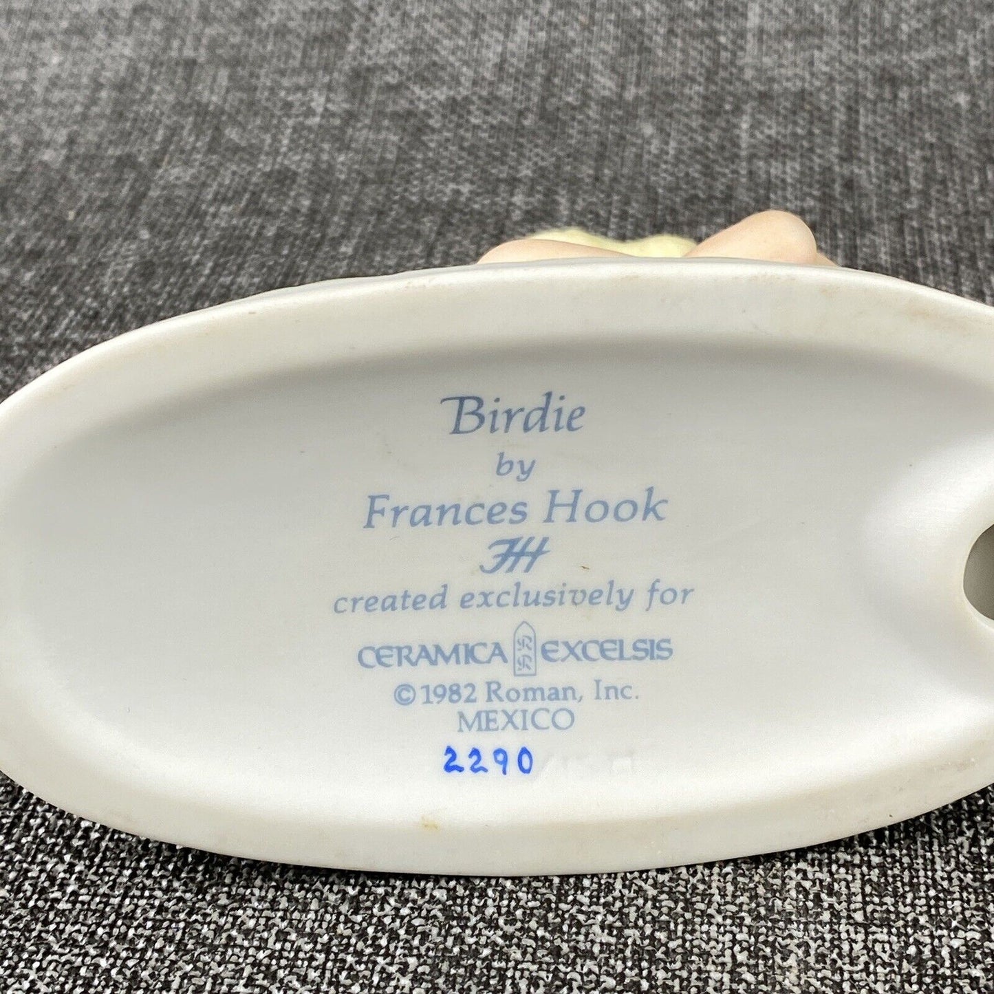 Vintage Frances Hook Birdie Hand Painted Porcelain Figurine 1982 Limited