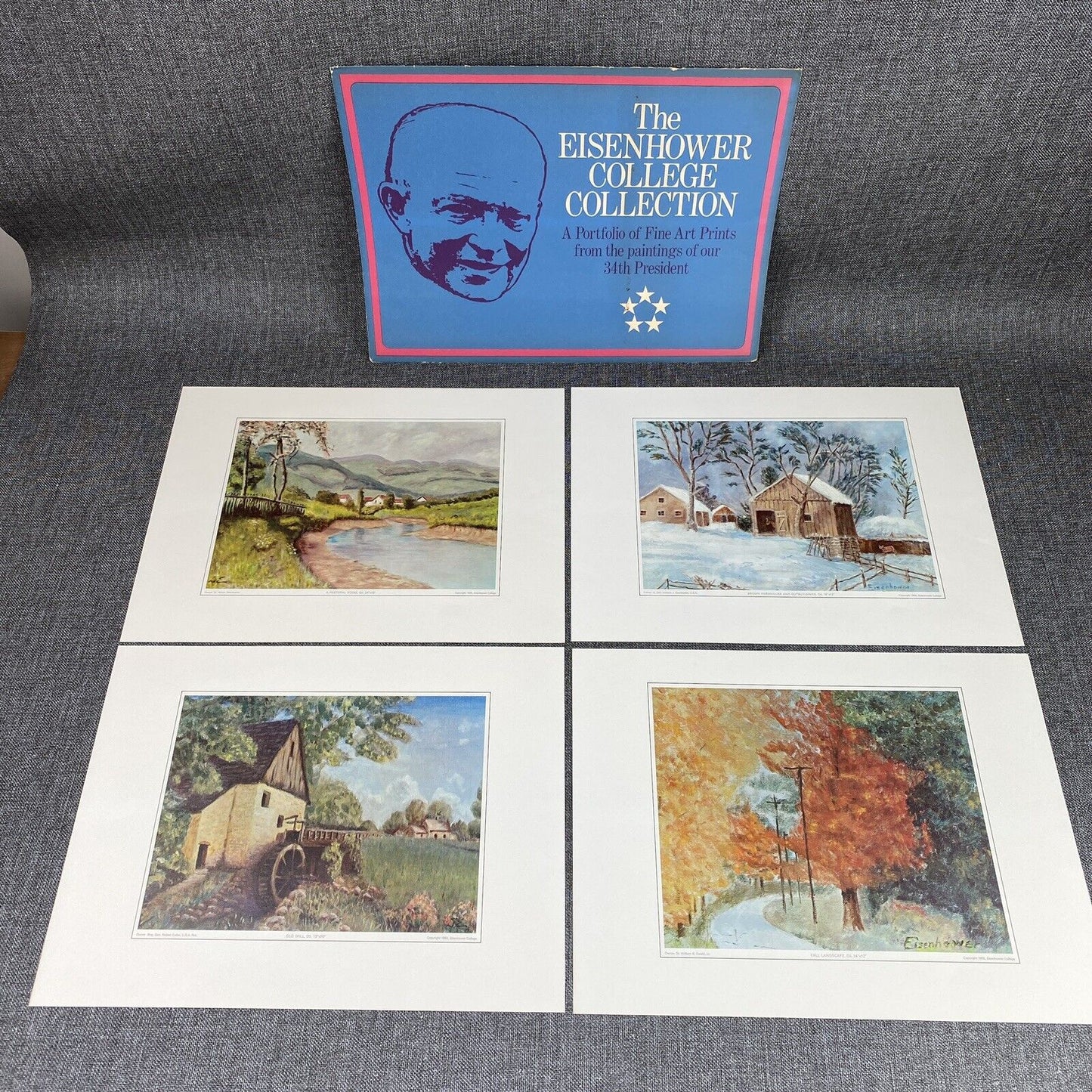 The Eisenhower College Collection Portfolio of Fine Art Prints (1960s) 12" x 16"