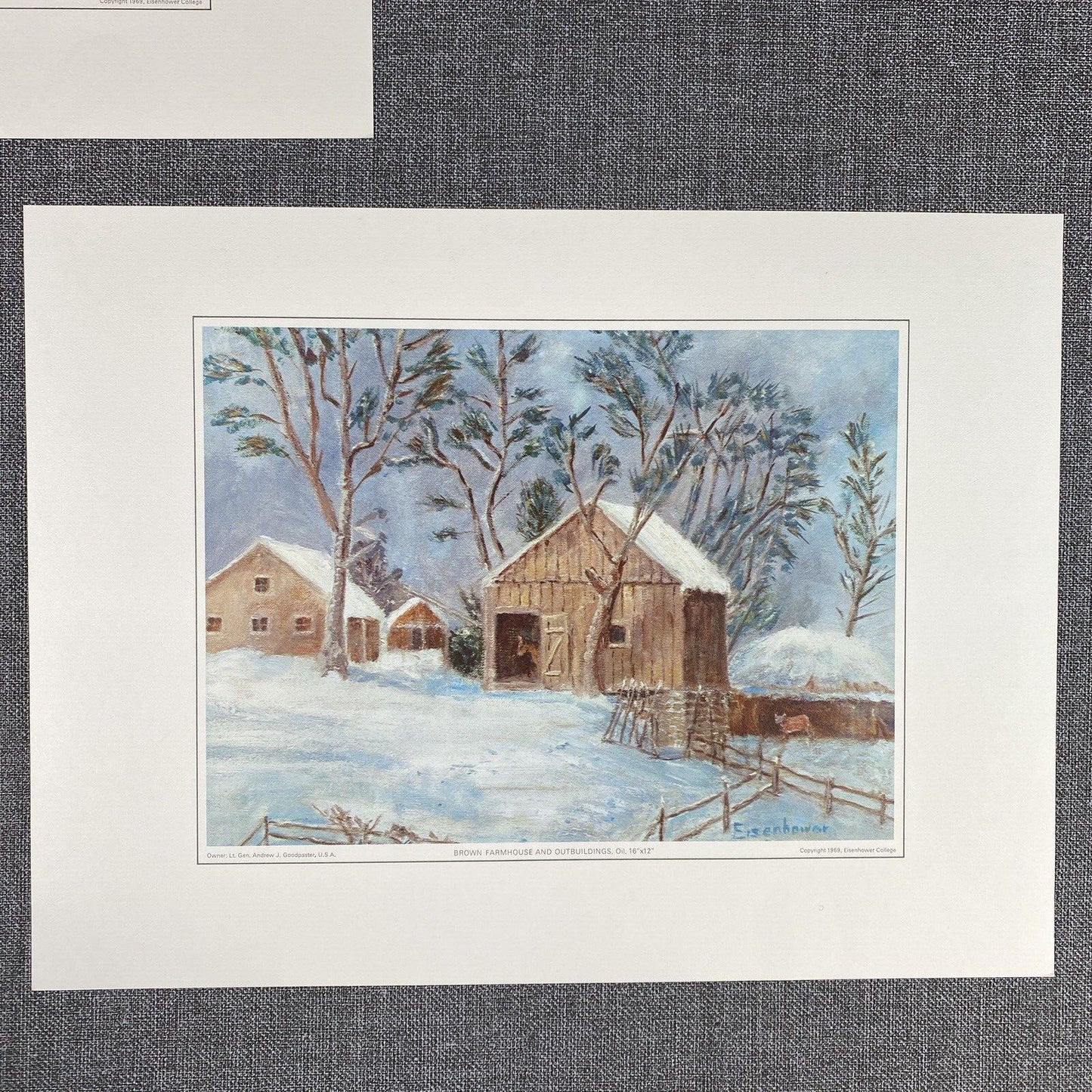 The Eisenhower College Collection Portfolio of Fine Art Prints (1960s) 12" x 16"
