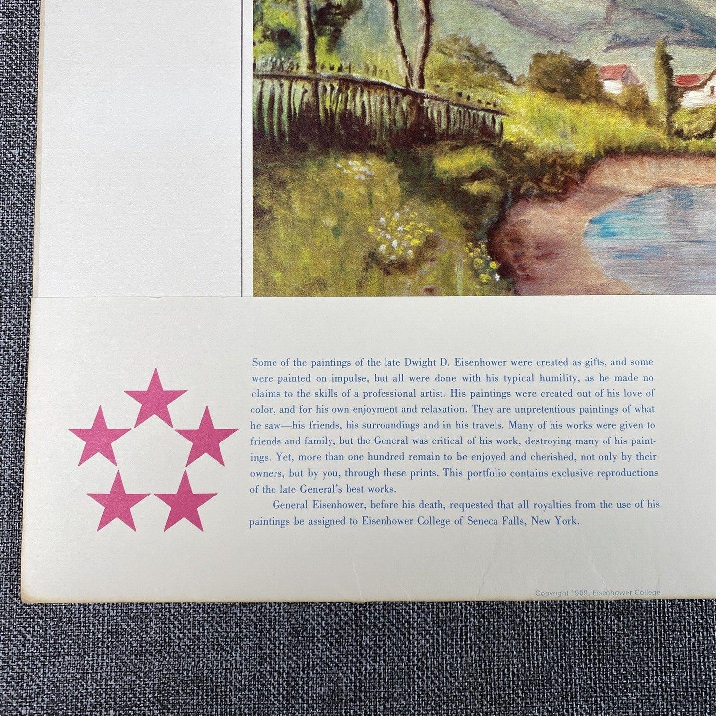 The Eisenhower College Collection Portfolio of Fine Art Prints (1960s) 12" x 16"