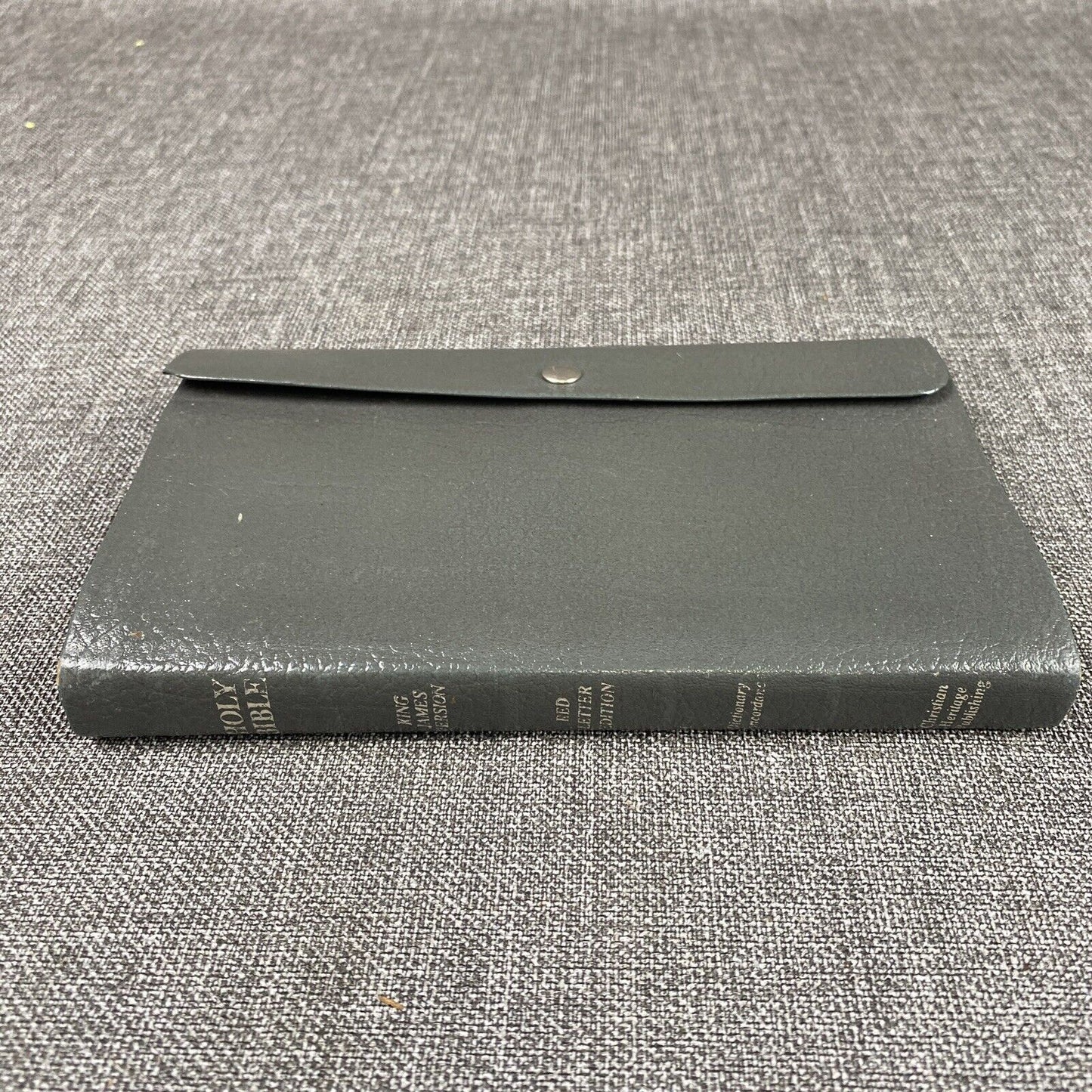 Christian Heritage Holy Bible Red Letter KJV Dictionary Concordance Leather