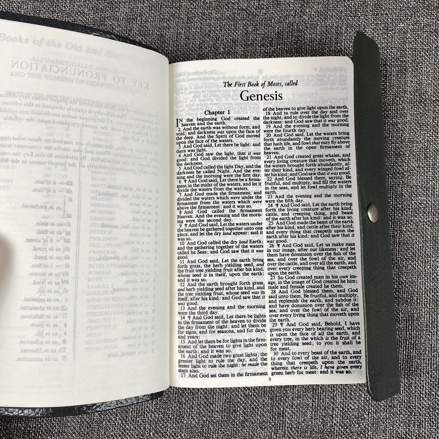 Christian Heritage Holy Bible Red Letter KJV Dictionary Concordance Leather