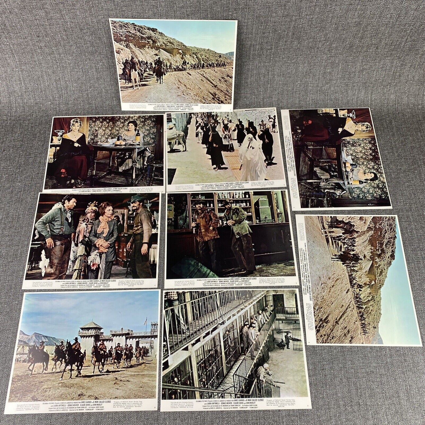 A Man Called Sledge 1970 Movie Photo LOT Stars James Garner Dennis Weaver Claude