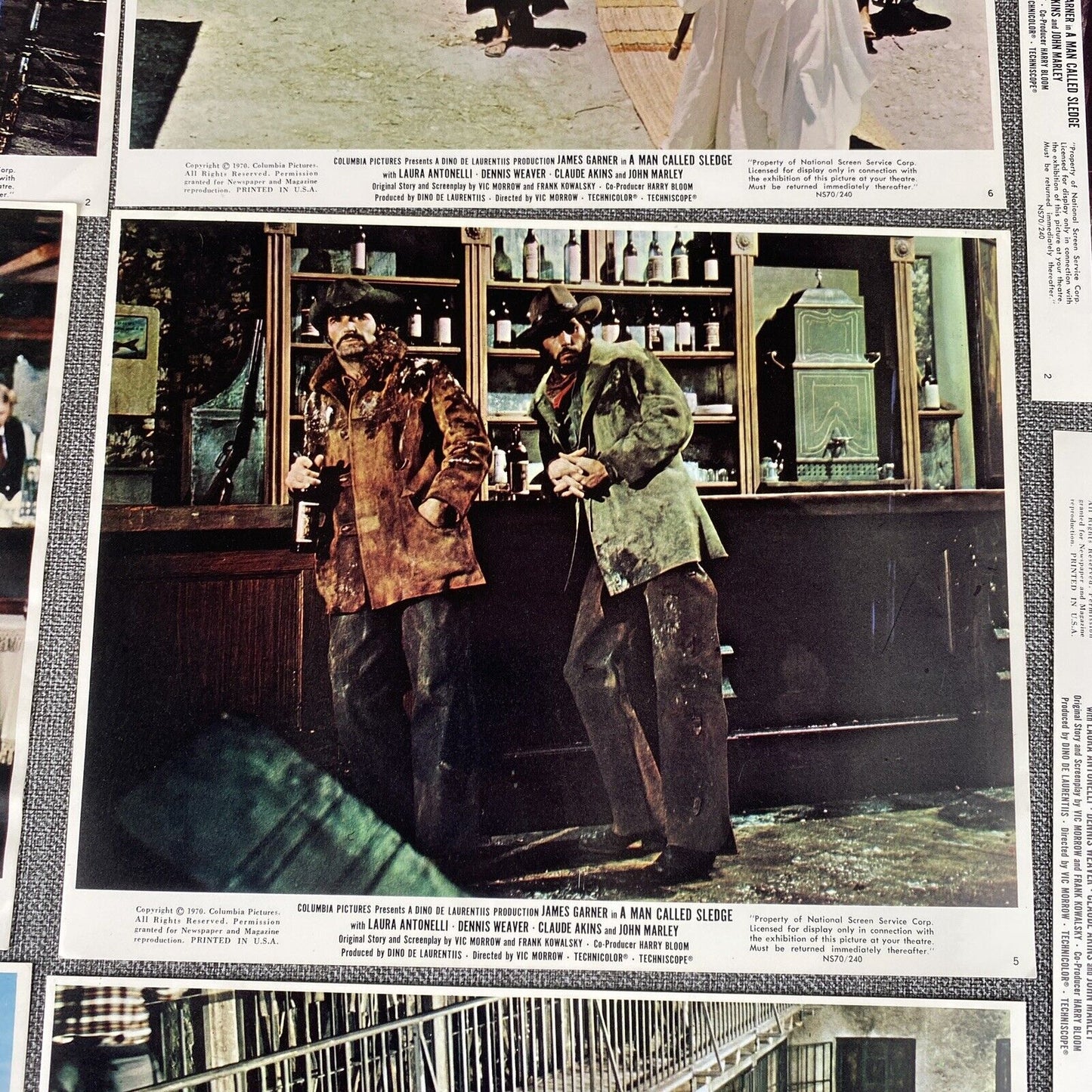A Man Called Sledge 1970 Movie Photo LOT Stars James Garner Dennis Weaver Claude