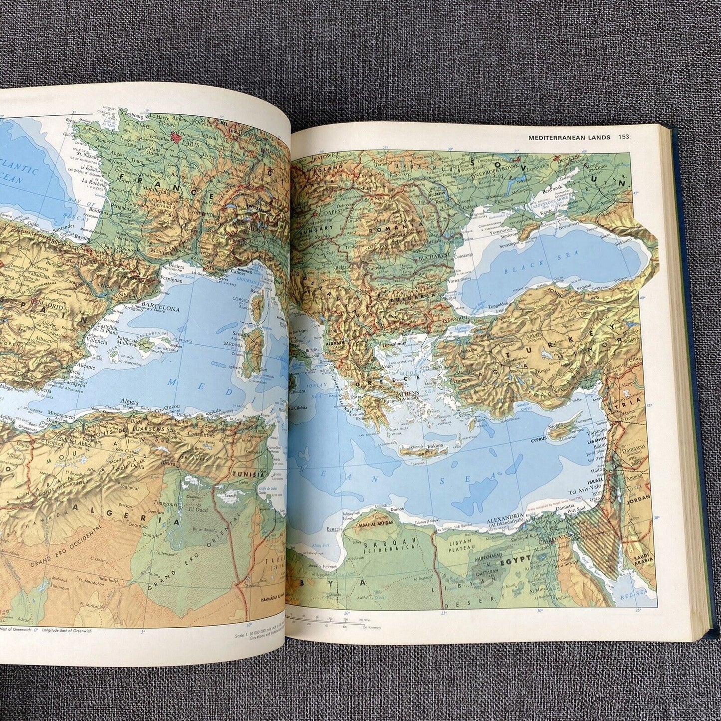 Goode's World Atlas Golden Anniversary Print 1974 Rand Mcnally Illust
