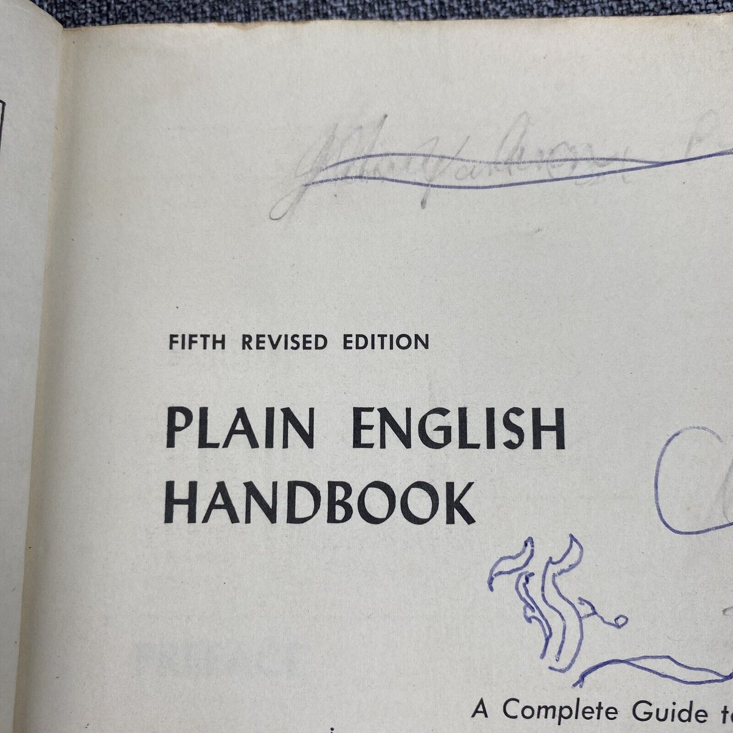 1966 Plain English Handbook - Paperback By Walsh, J Martyn