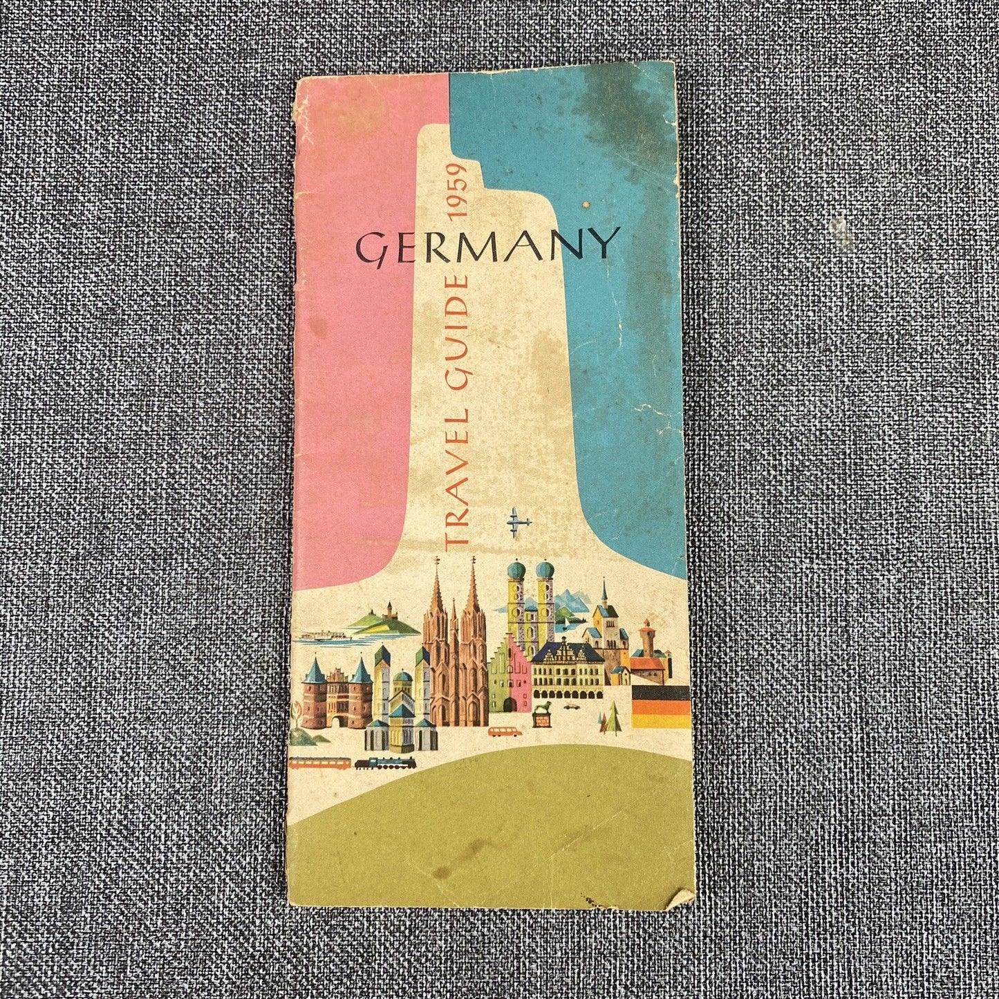 1959 Germany Vintage Travel Guide 48 pages + West Germany Map