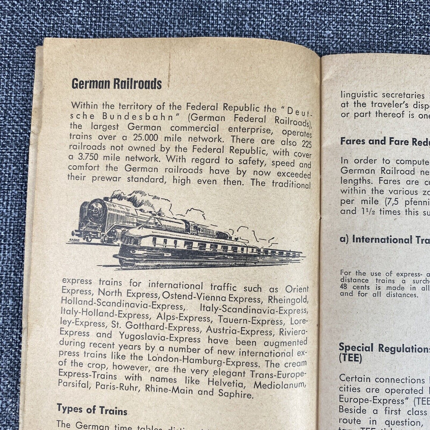 1959 Germany Vintage Travel Guide 48 pages + West Germany Map