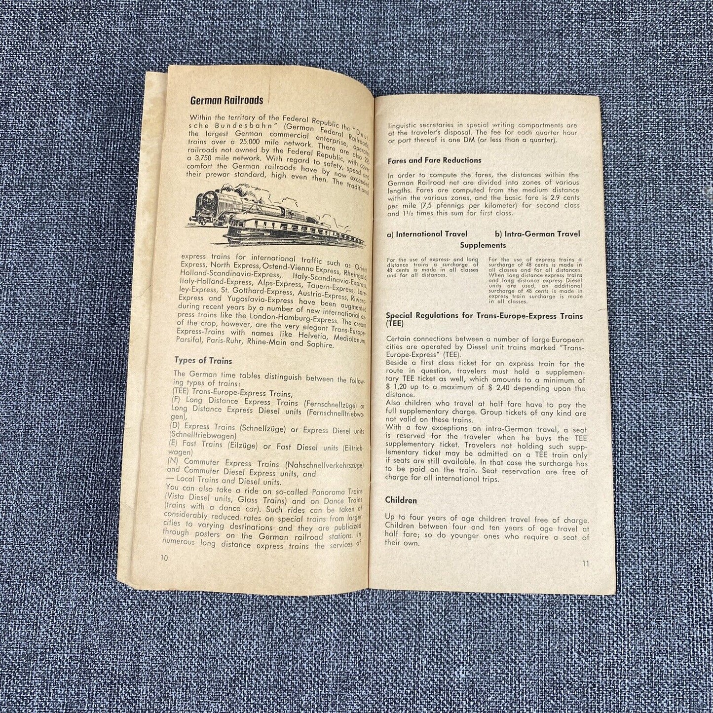 1959 Germany Vintage Travel Guide 48 pages + West Germany Map