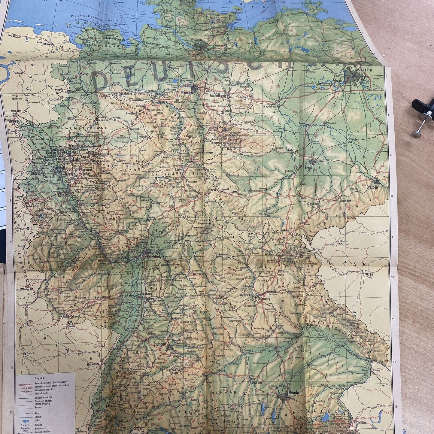 1959 Germany Vintage Travel Guide 48 pages + West Germany Map