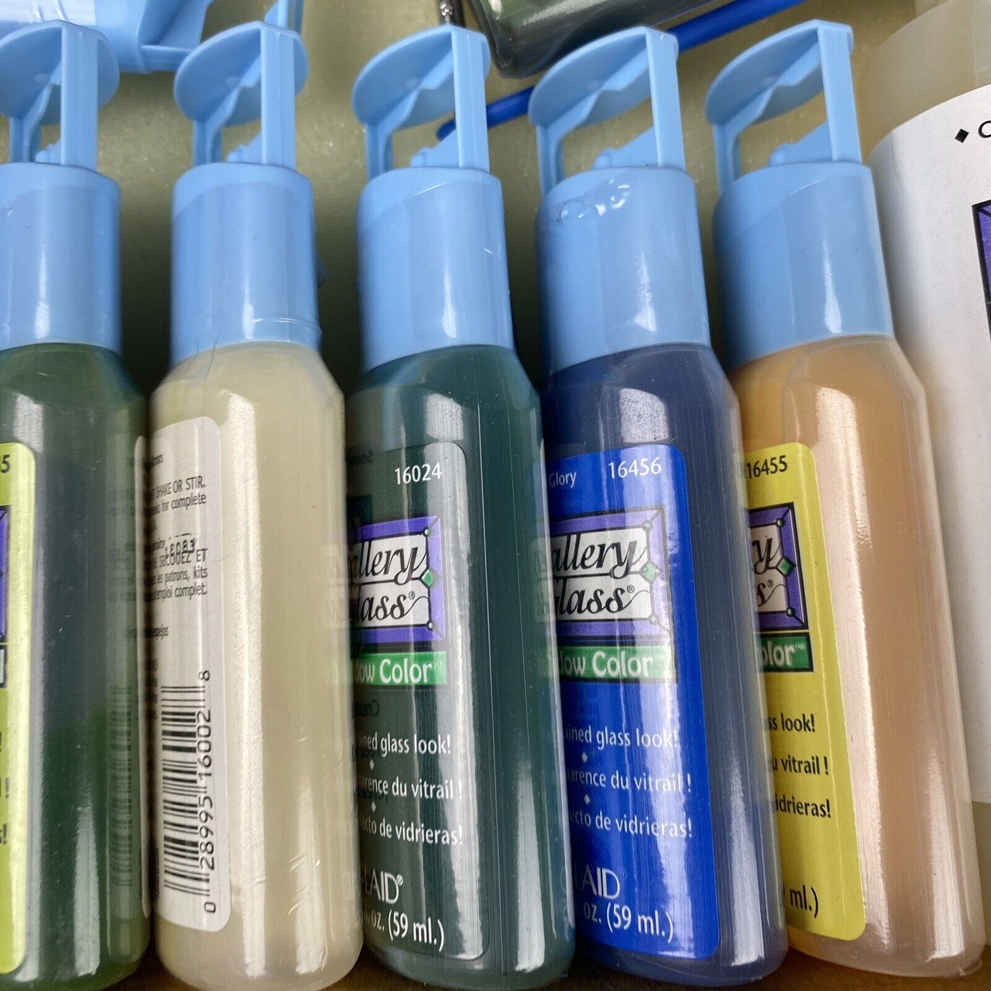 Plaid Gallery Glass Craft Stained Glass Paint Instant & Liquid Lead Lot