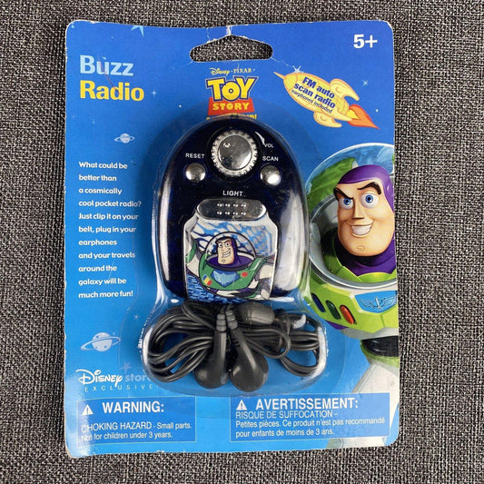 Toy Story And Beyond Buzz Lightyear FM Auto Scan Radio NEW Disney Store