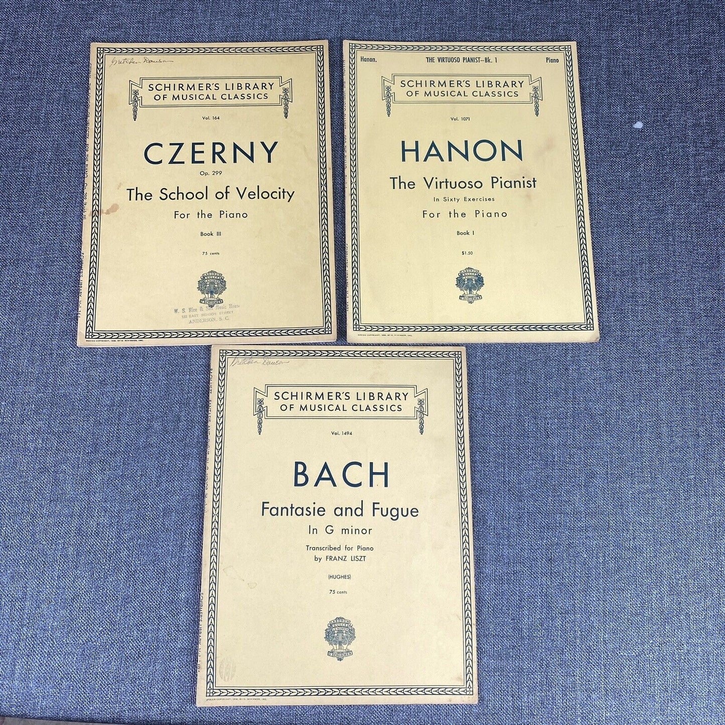 Virtuoso, Velocity, Fantansie Pianist Piano Sheet Music Book Exercises Schirmer