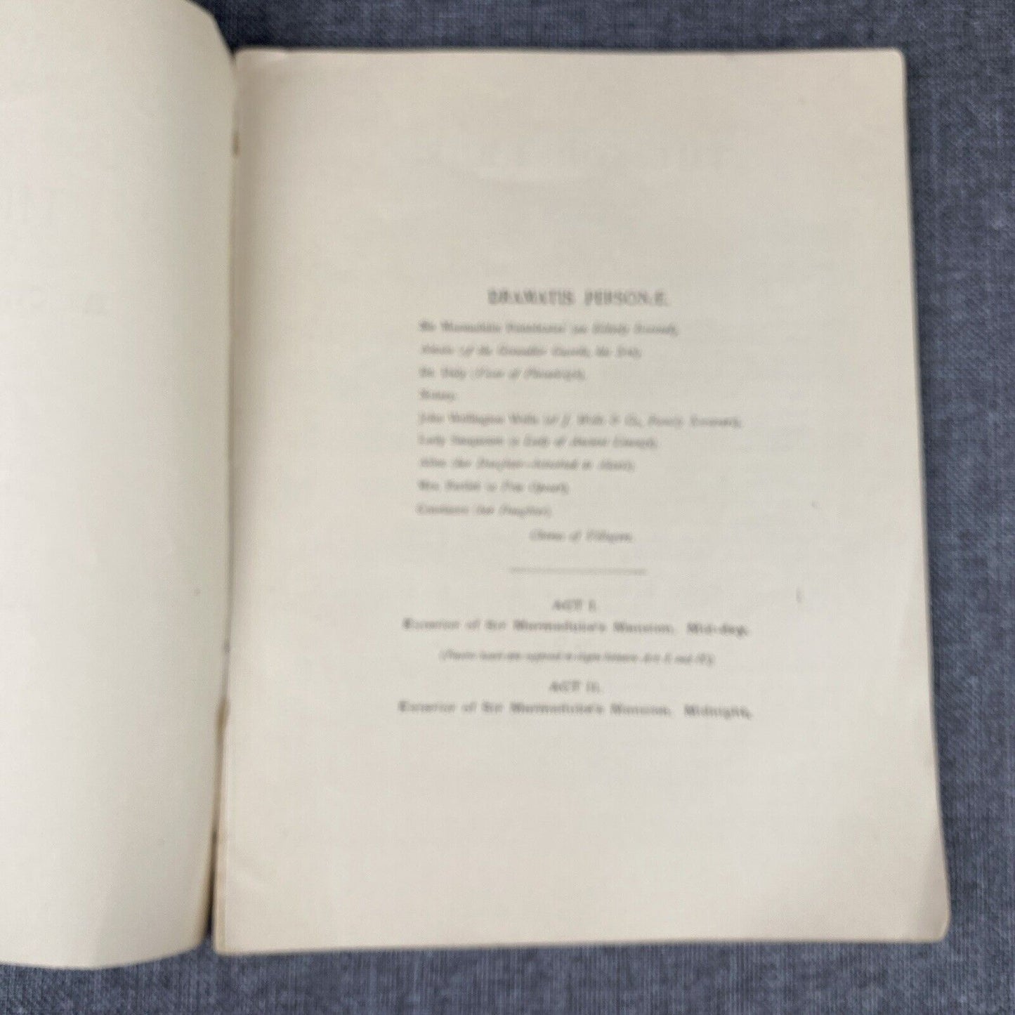 The Sorcerer Comic Opera in Two Acts Music Vocal Score 1920