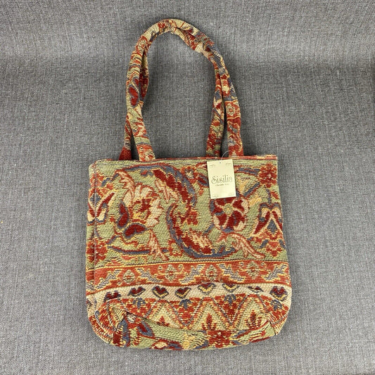 SISILIA Chenille Tote Bag Purse Pocket NEW with Tags Made in India