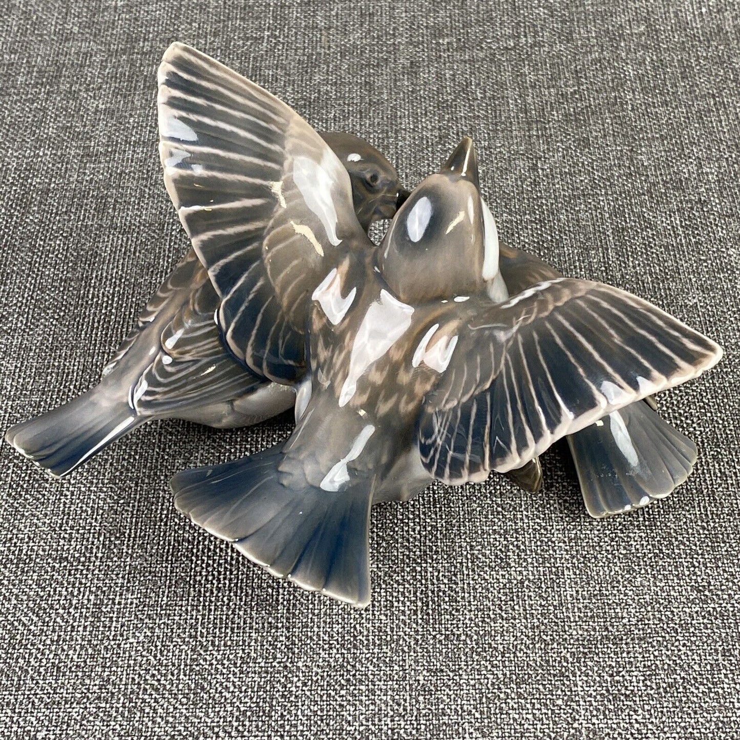 Bing and Grondahl B&G Porcelain Sparrows Denmark 1952-1958