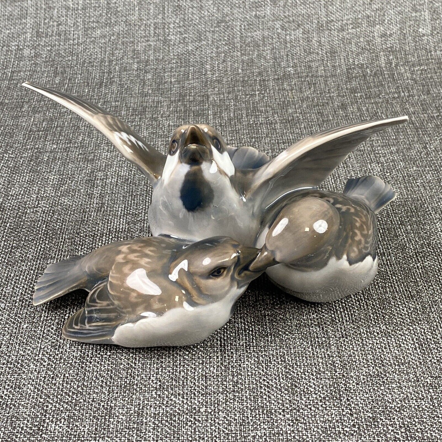 Bing and Grondahl B&G Porcelain Sparrows Denmark 1952-1958
