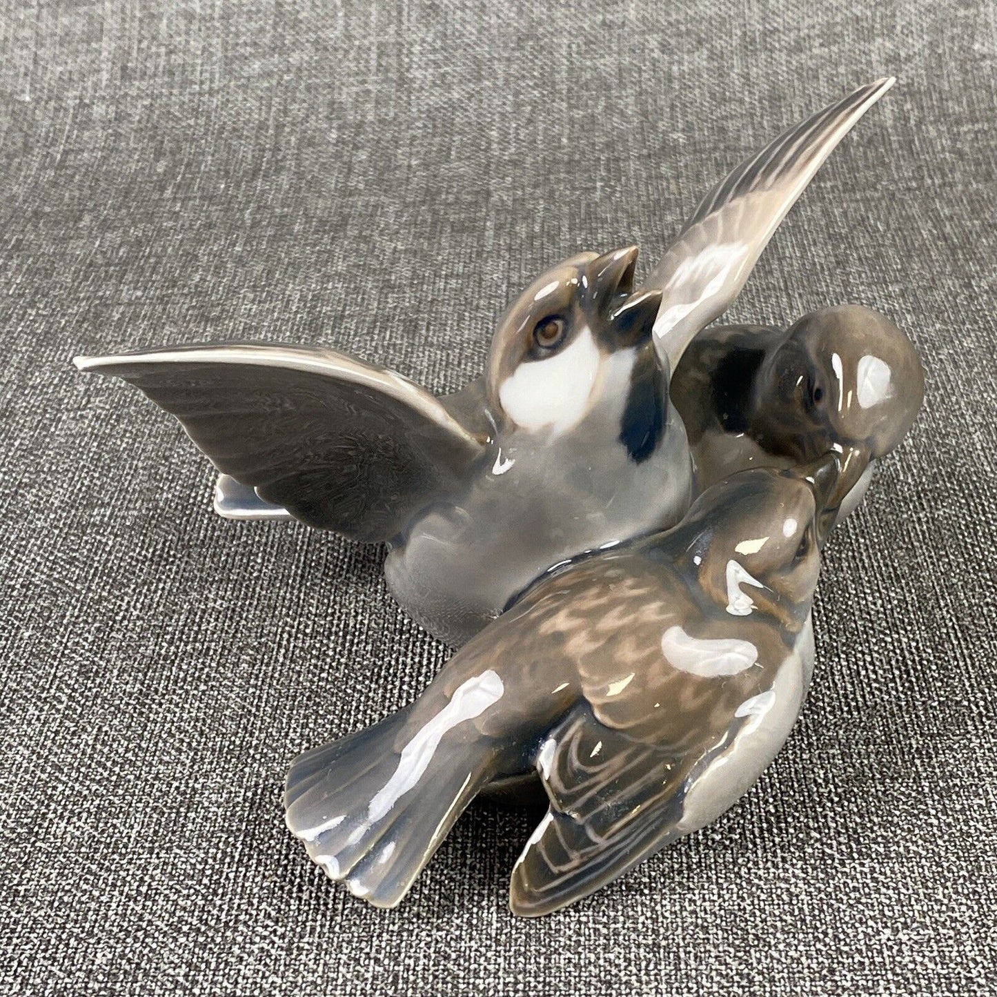 Bing and Grondahl B&G Porcelain Sparrows Denmark 1952-1958