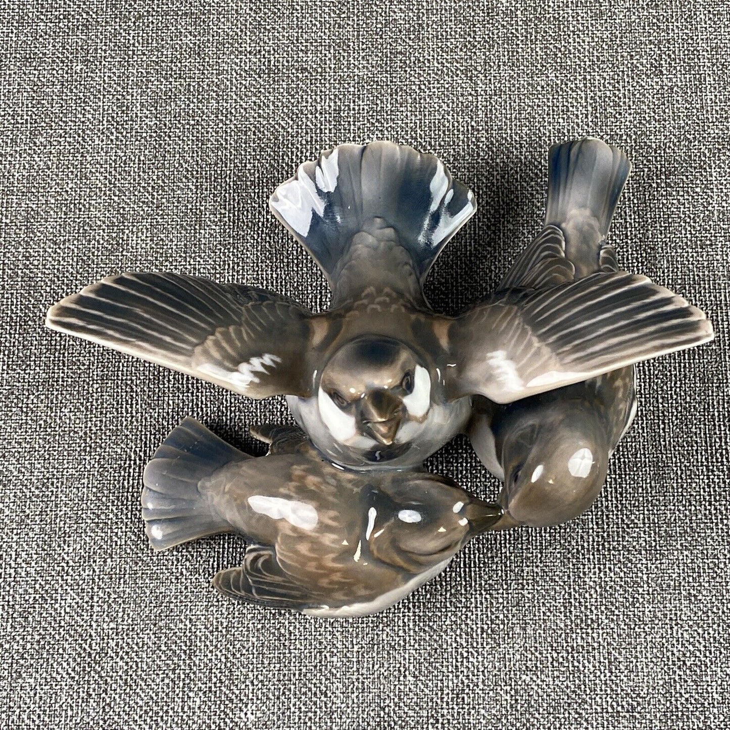 Bing and Grondahl B&G Porcelain Sparrows Denmark 1952-1958