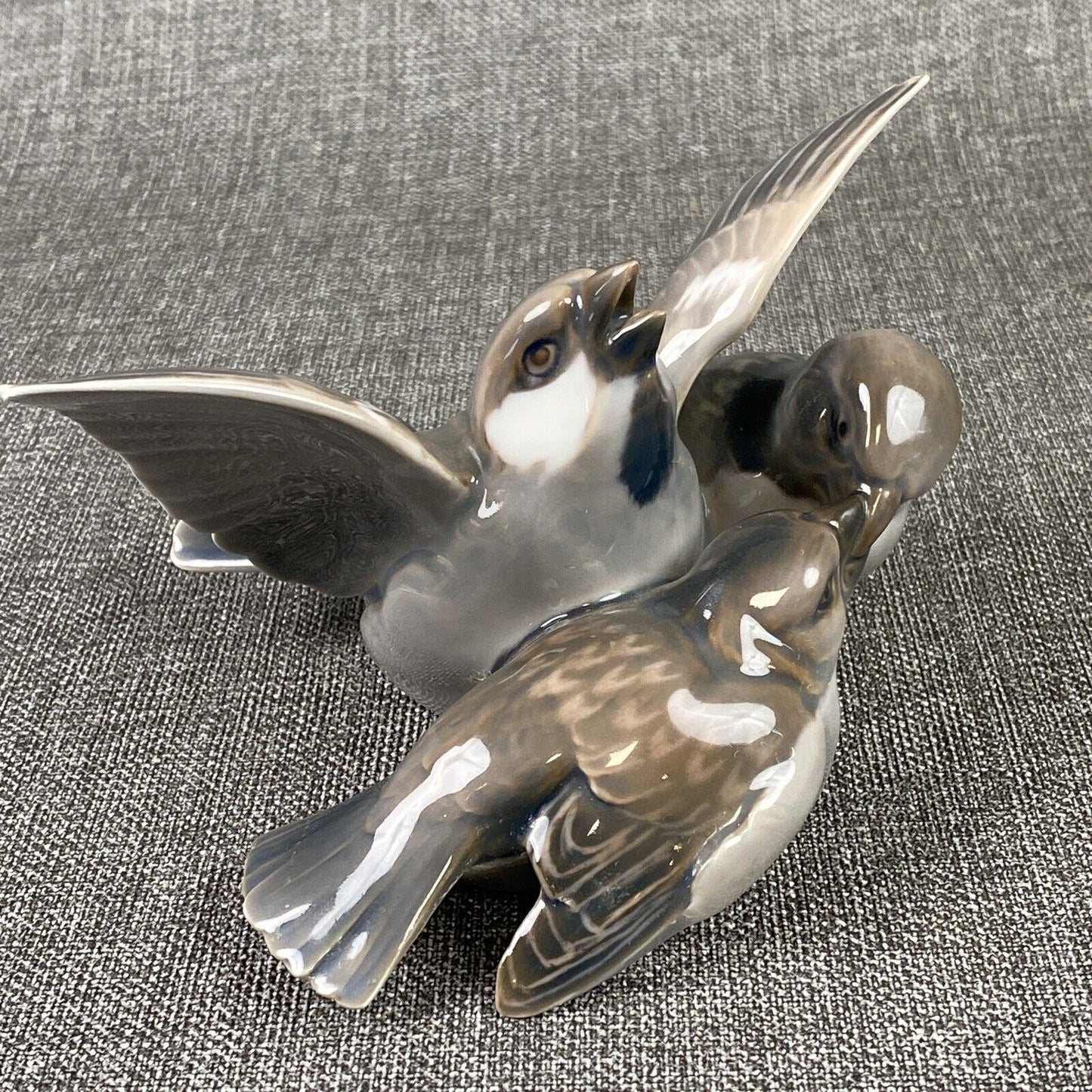 Bing and Grondahl B&G Porcelain Sparrows Denmark 1952-1958