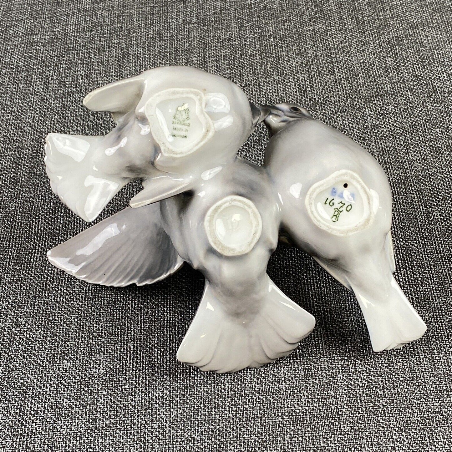 Bing and Grondahl B&G Porcelain Sparrows Denmark 1952-1958