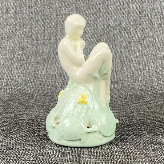 Fulper Nymph Flower Frog with Turtles c1915 5.5" Tall