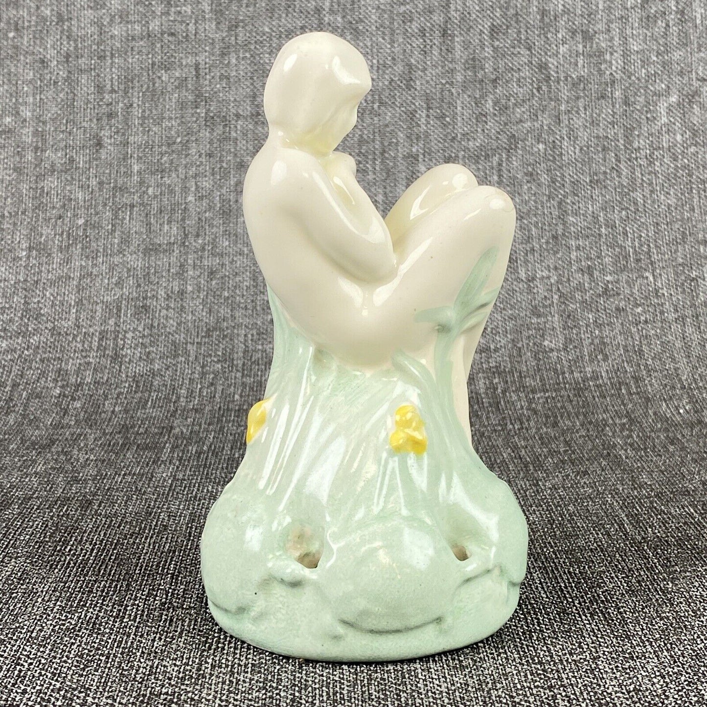 Fulper Nymph Flower Frog with Turtles c1915 5.5" Tall