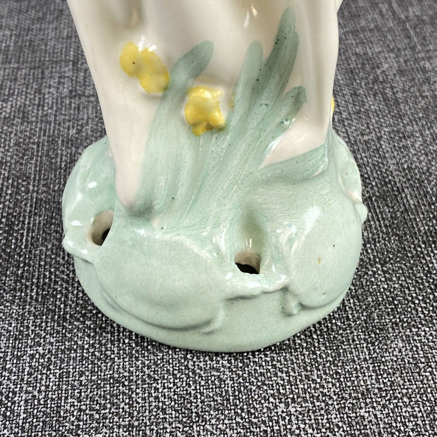 Fulper Nymph Flower Frog with Turtles c1915 5.5" Tall