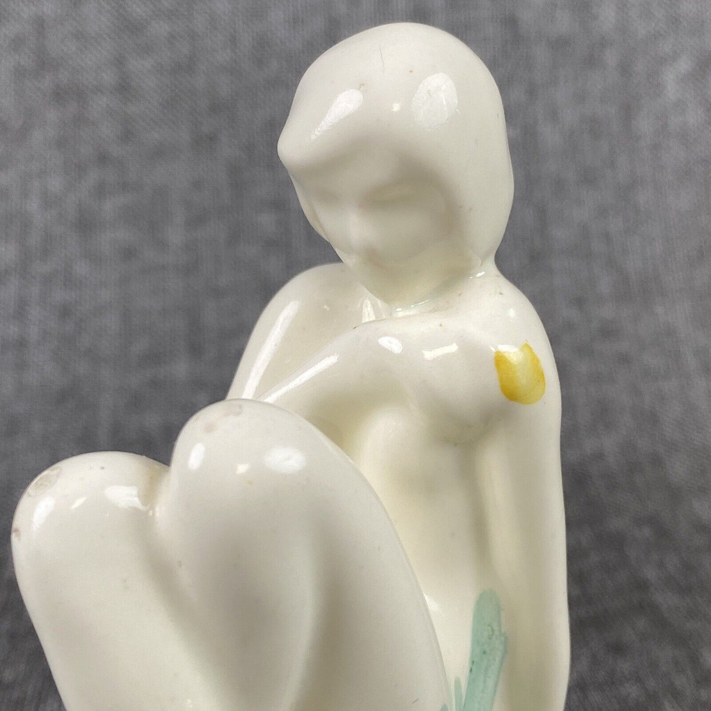 Fulper Nymph Flower Frog with Turtles c1915 5.5" Tall