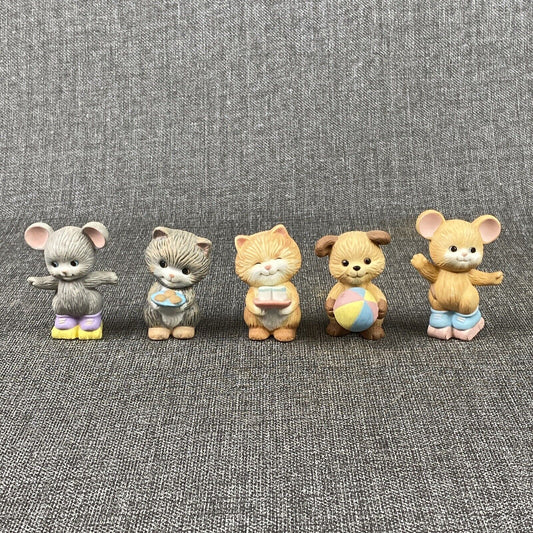 NEW Avon Fine Collectibles Best Buddies Porcelain Fig Kittens and Mouse VINTAGE