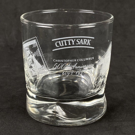 Cutty Sark Commemorative Glass 500th Anniversary 1492-1992